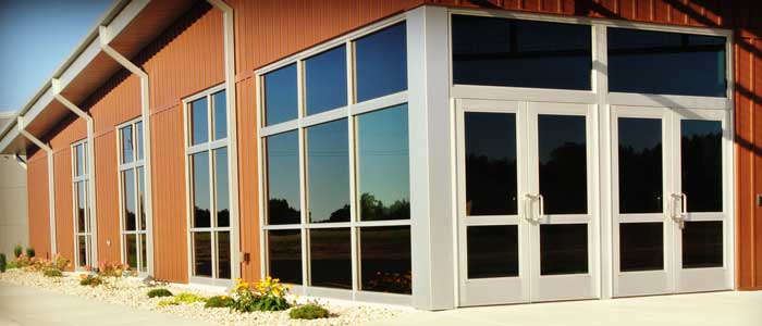 commercial glass entry system in west Michigan