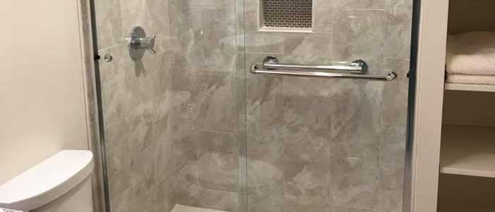custom sliding glass shower doors in west Michigan