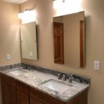 custom double mirrors for bathroom